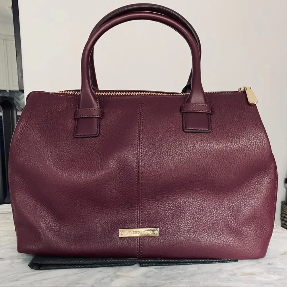 VINCE CAMUTO Jess Satchel in Burgundy